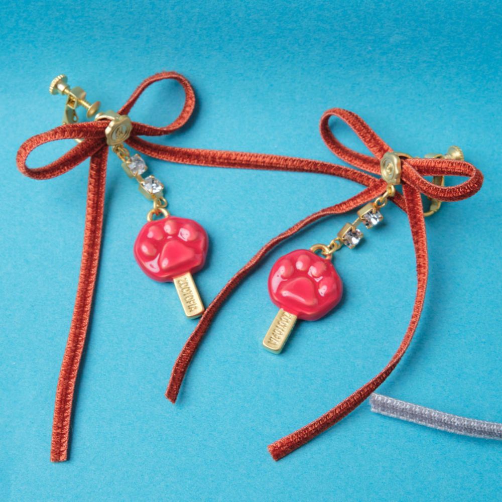 【キューポット】イヤリング　ズートピア/ニック　アイスキャンディ スウィート ハート