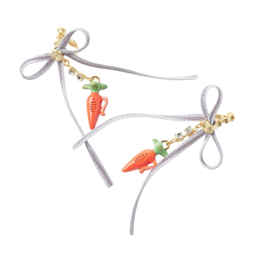 【キューポット】イヤリング　ズートピア/ジュディ　キャロットレコーダー スウィート ハート