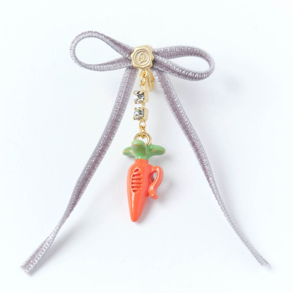 【キューポット】イヤリング　ズートピア/ジュディ　キャロットレコーダー スウィート ハート