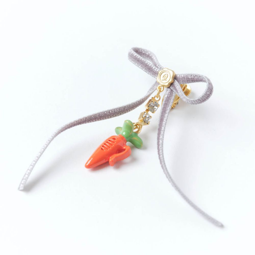 【キューポット】イヤリング　ズートピア/ジュディ　キャロットレコーダー スウィート ハート