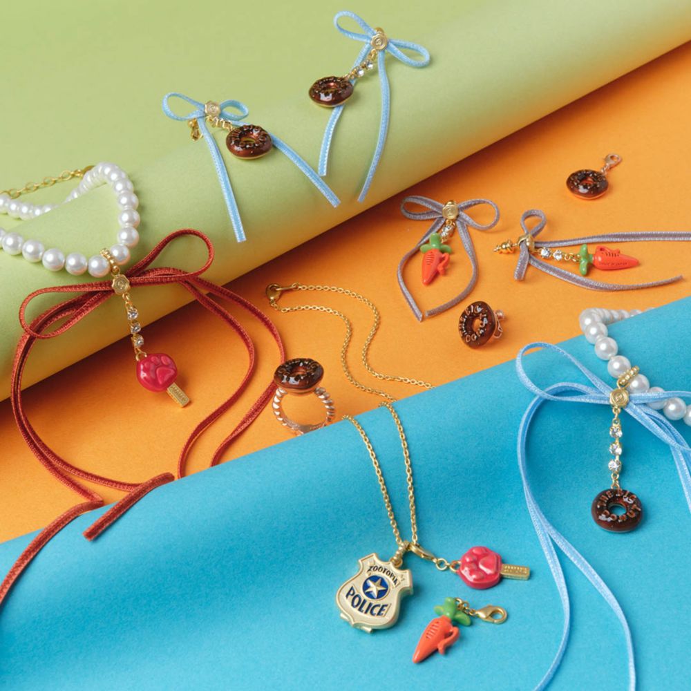 【キューポット】イヤリング　ズートピア/ドーナッツ スウィート ハート