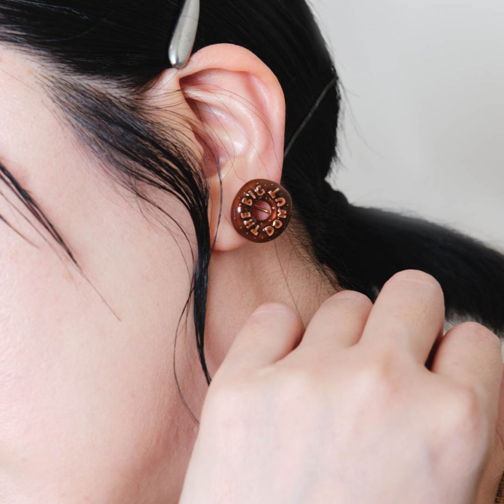 【キューポット】イヤリング　ズートピア/ドーナッツ