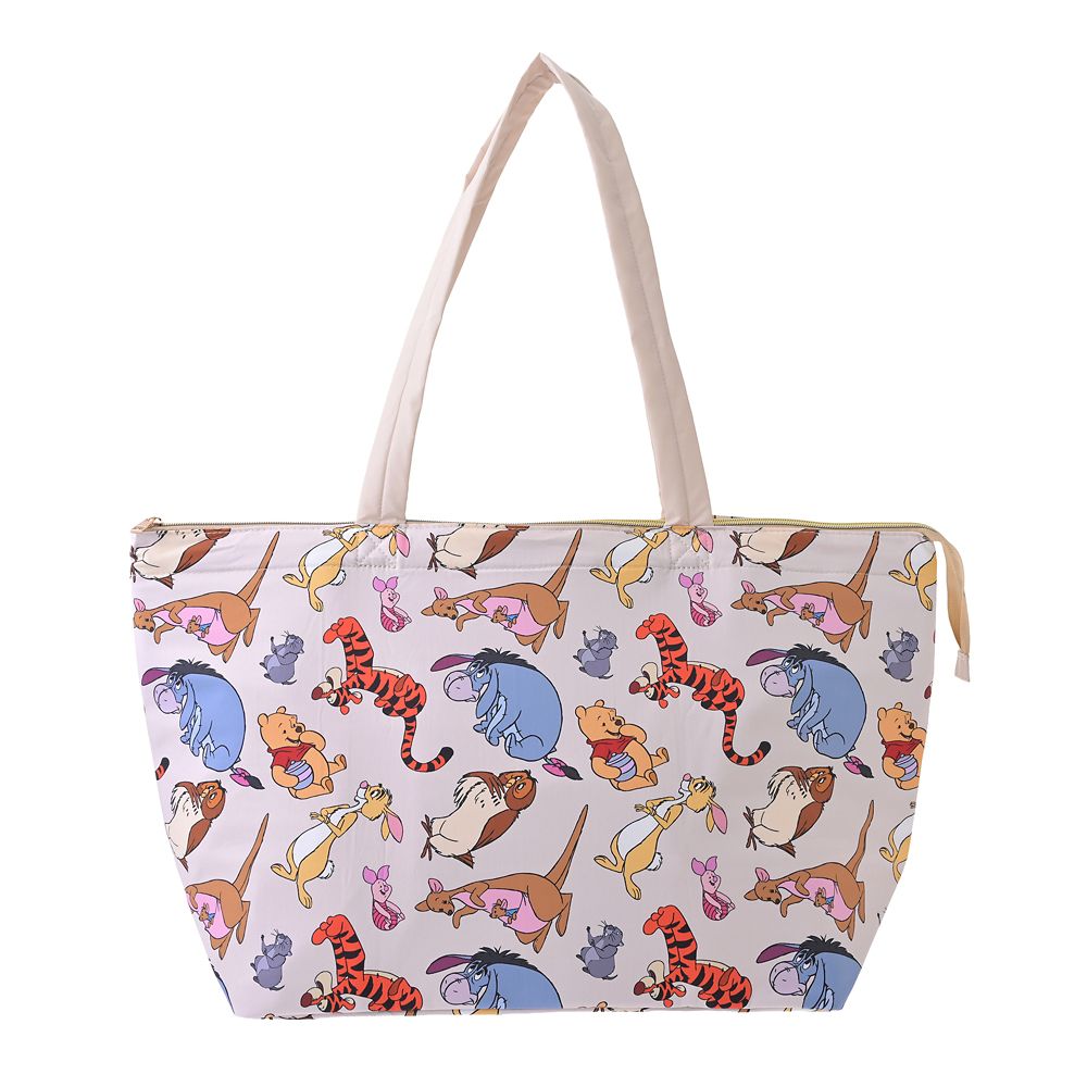 プー＆フレンズ 保冷バッグ 折りたたみ式 総柄 Cool Tote