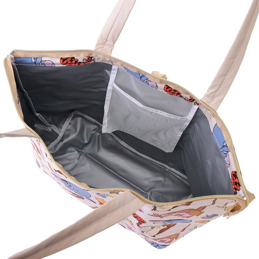 プー＆フレンズ 保冷バッグ 折りたたみ式 総柄 Cool Tote
