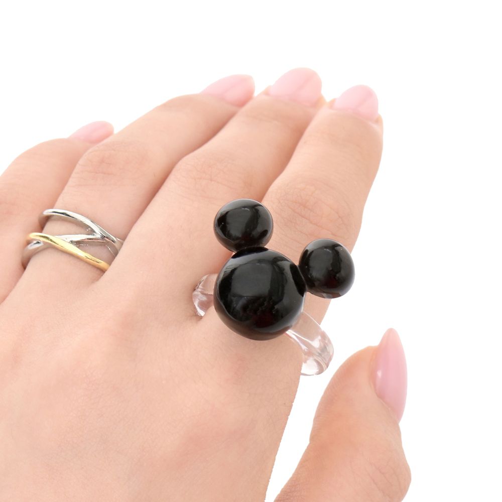 ミッキー 指輪・リング クリア アイコン ブラック 13