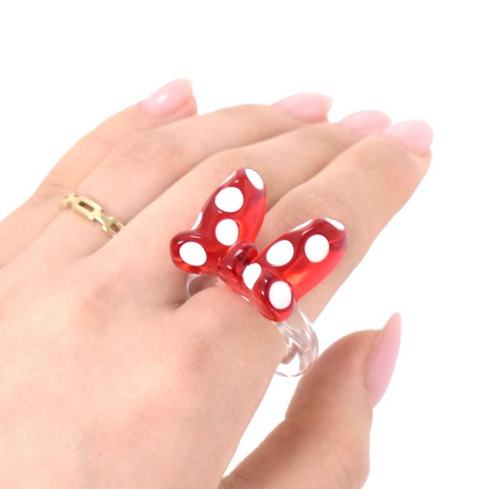 ミニー 指輪・リング クリア リボン 13