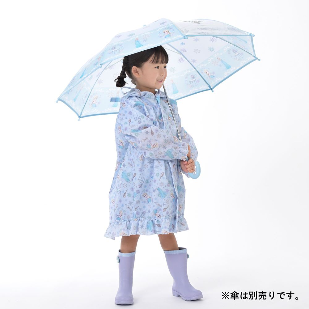 【キッズ用】エルサ キッズ用レインコート リフレクター バッグ入り ドレスアップ RAINY DAY
