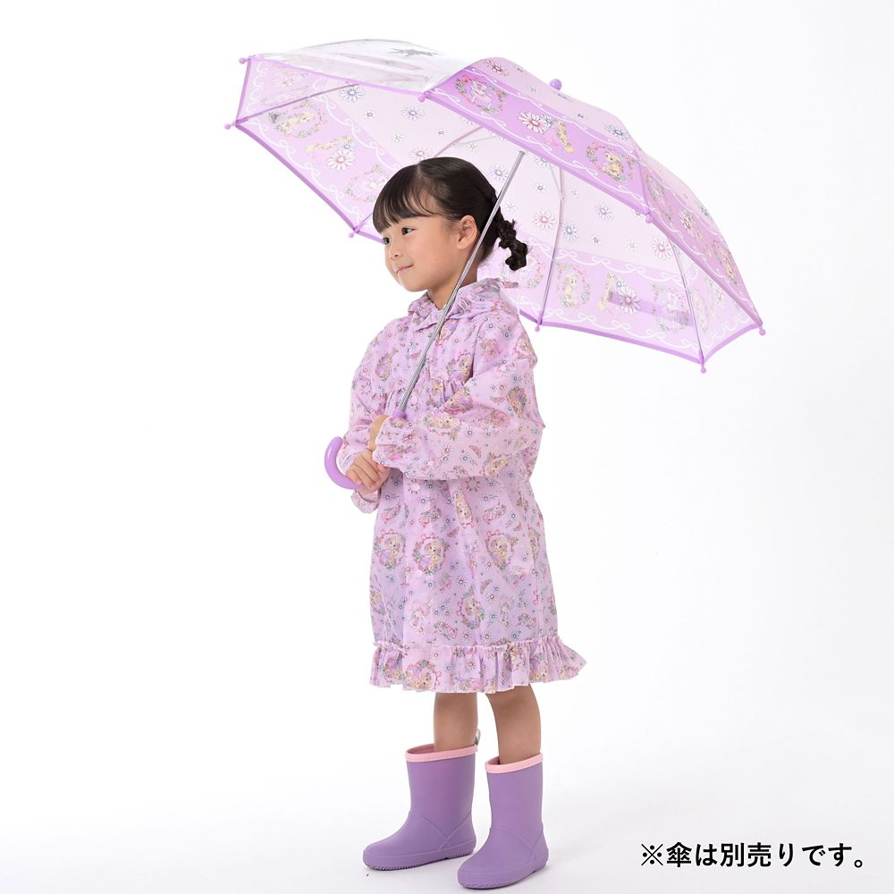 【キッズ用】ラプンツェル キッズ用レインコート リフレクター バッグ入り ドレスアップ RAINY DAY