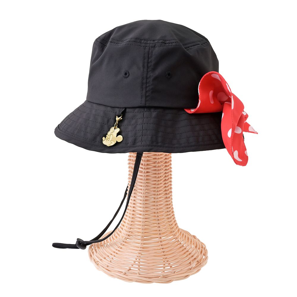 【キッズ用】ミニー キッズ用帽子・ハット UV Cut リボン ドット ブラック 54