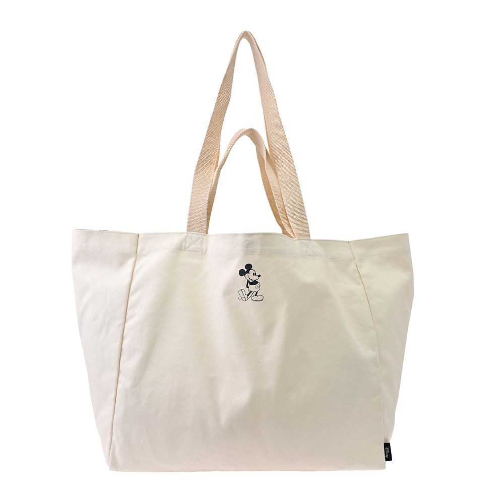 ミッキー トートバッグ メガサイズ Disneyロゴ マグネット開閉 TOTE BAG Collection