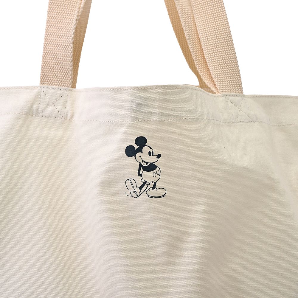 ミッキー トートバッグ メガサイズ Disneyロゴ マグネット開閉 TOTE BAG Collection