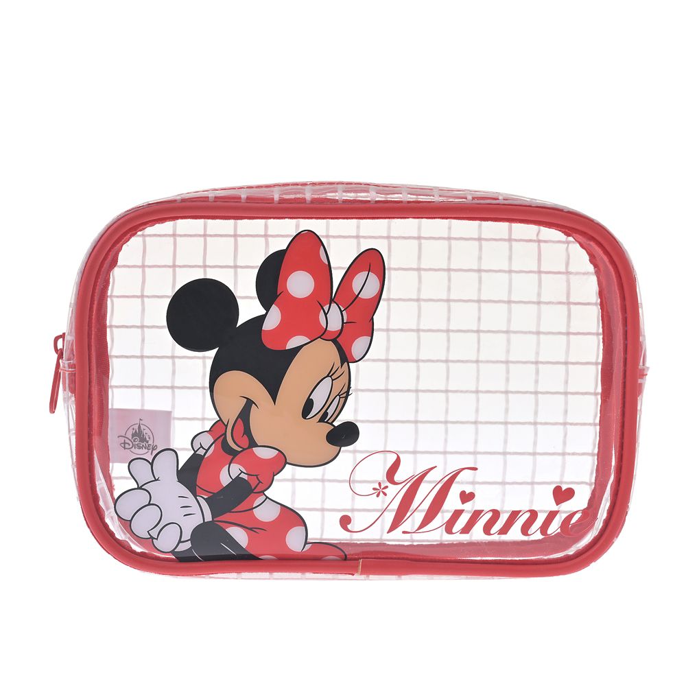 ミニー ポーチ クリア格子