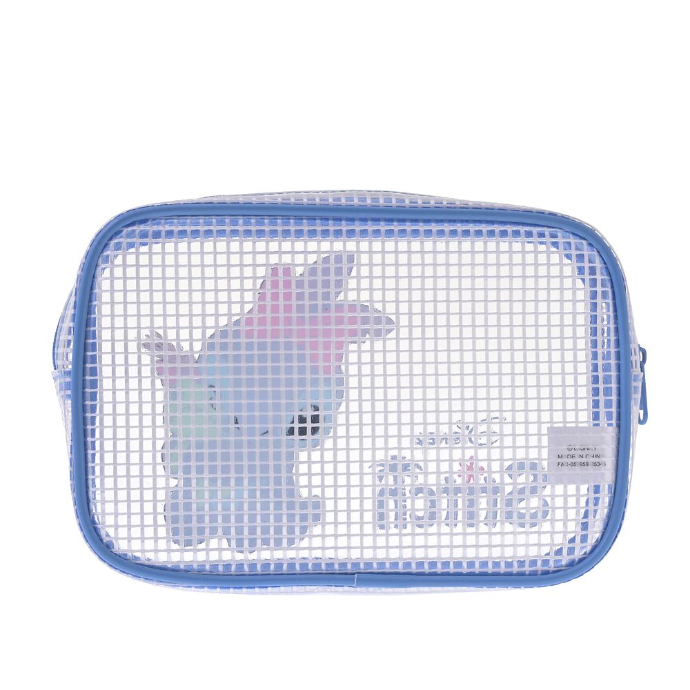 スティッチ＆スクランプ ポーチ クリア格子 Ribbon Stitch