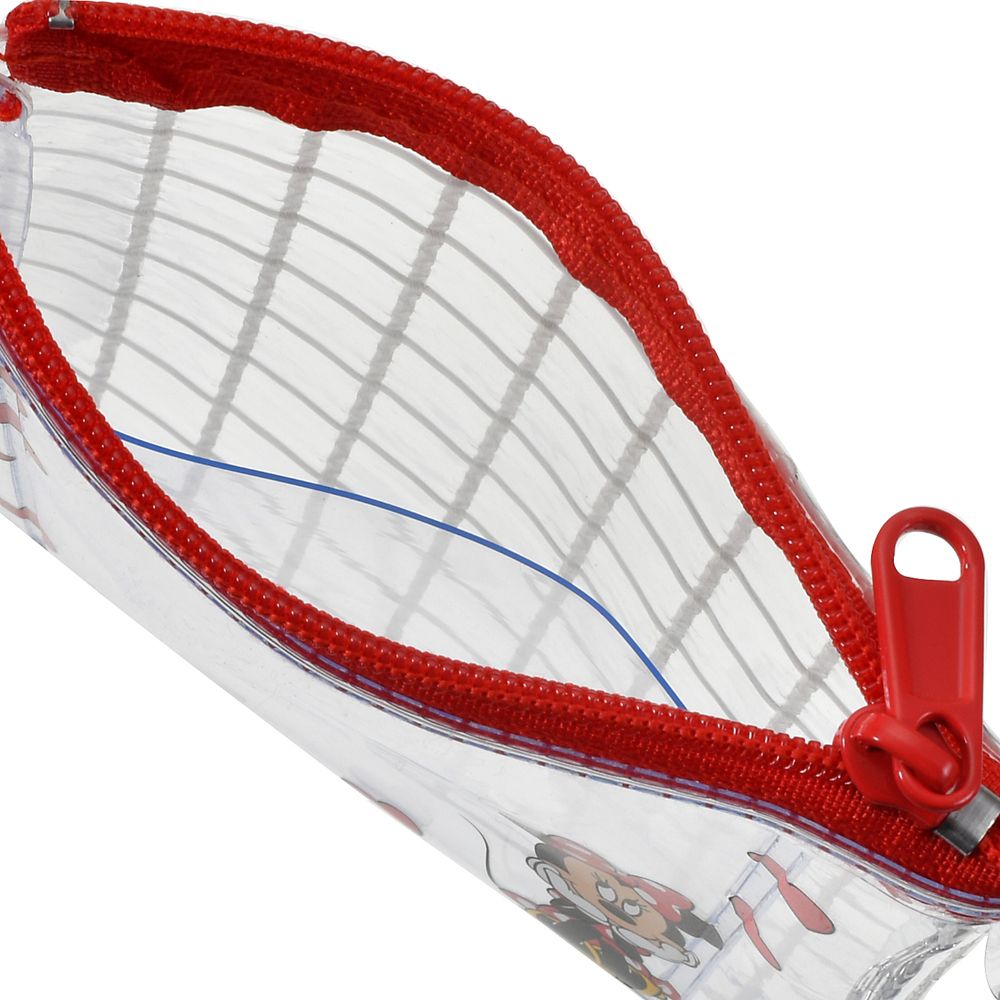 ミニー ポーチ フラット チェーンタイプ カード入り クリア格子