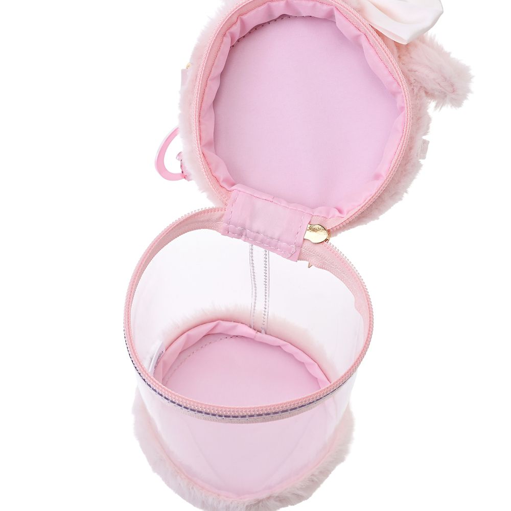 ミニー ポーチ クリア 筒型 チャーム付き キラキラLovely ときめいて