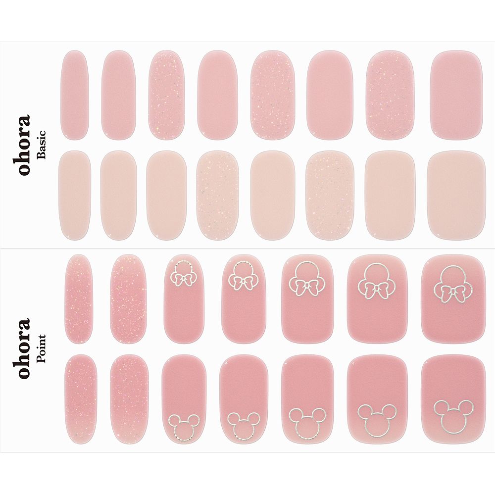 【ohora】ミッキー＆ミニー ネイルシール セミキュアジェルネイル ND-031-JC