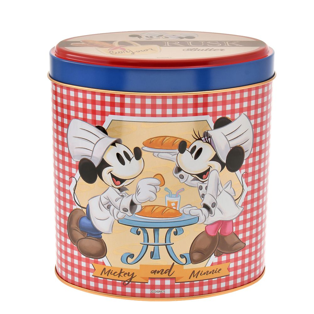 【再入荷】ミッキー＆ミニー ラスク 缶入り Ever Green