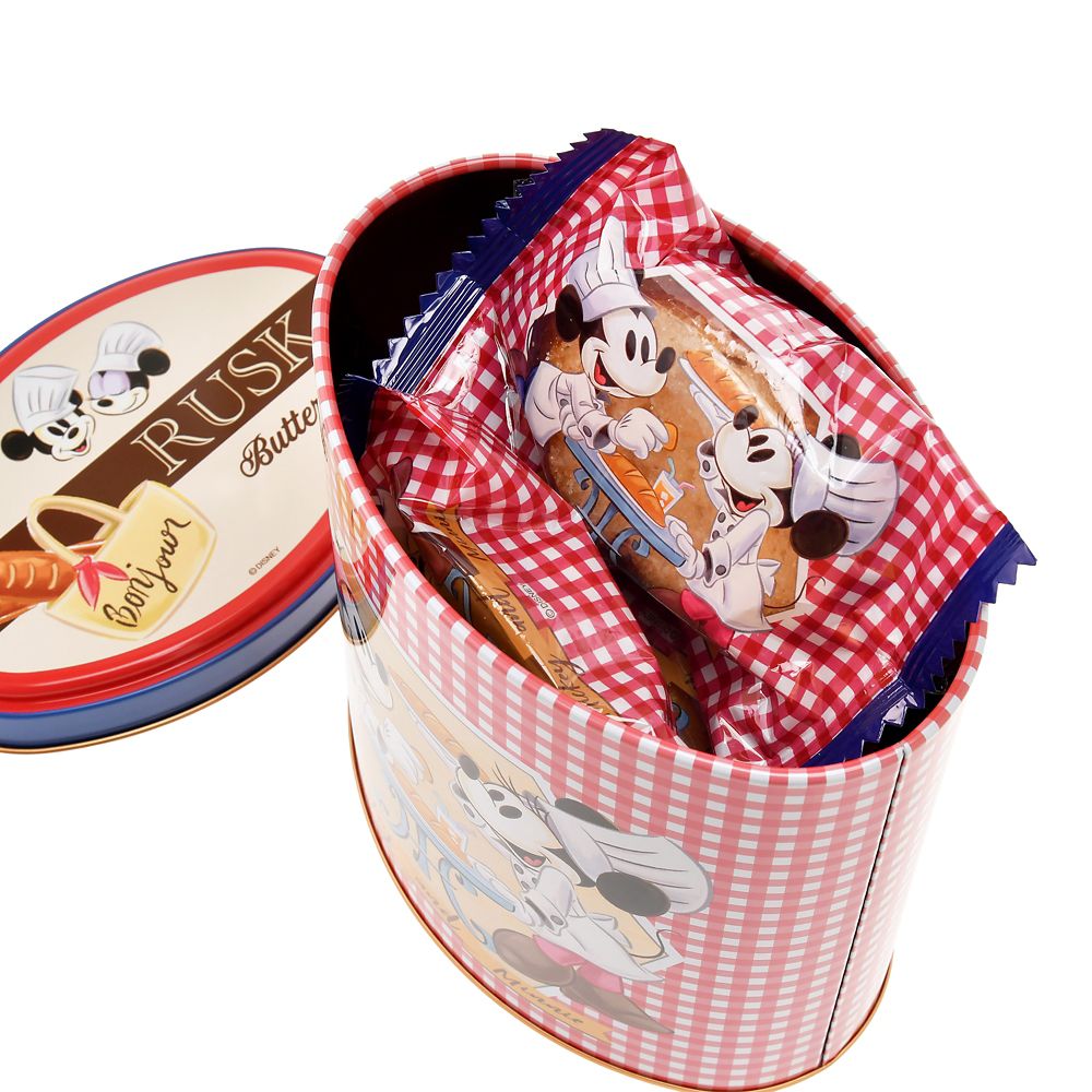 【再入荷】ミッキー＆ミニー ラスク 缶入り Ever Green