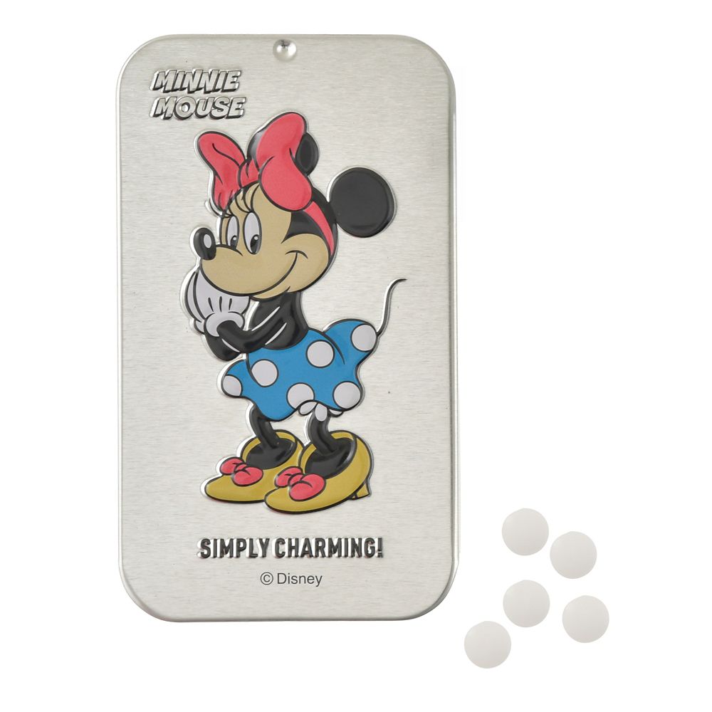 ミニー タブレット ケース入り スライド式 エンボス Disney Mint Flavor