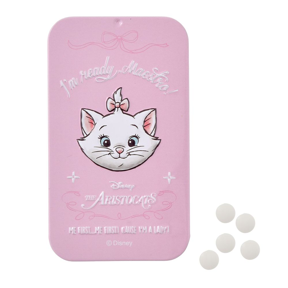 マリー おしゃれキャット タブレット ケース入り スライド式 エンボス Disney Mint Flavor