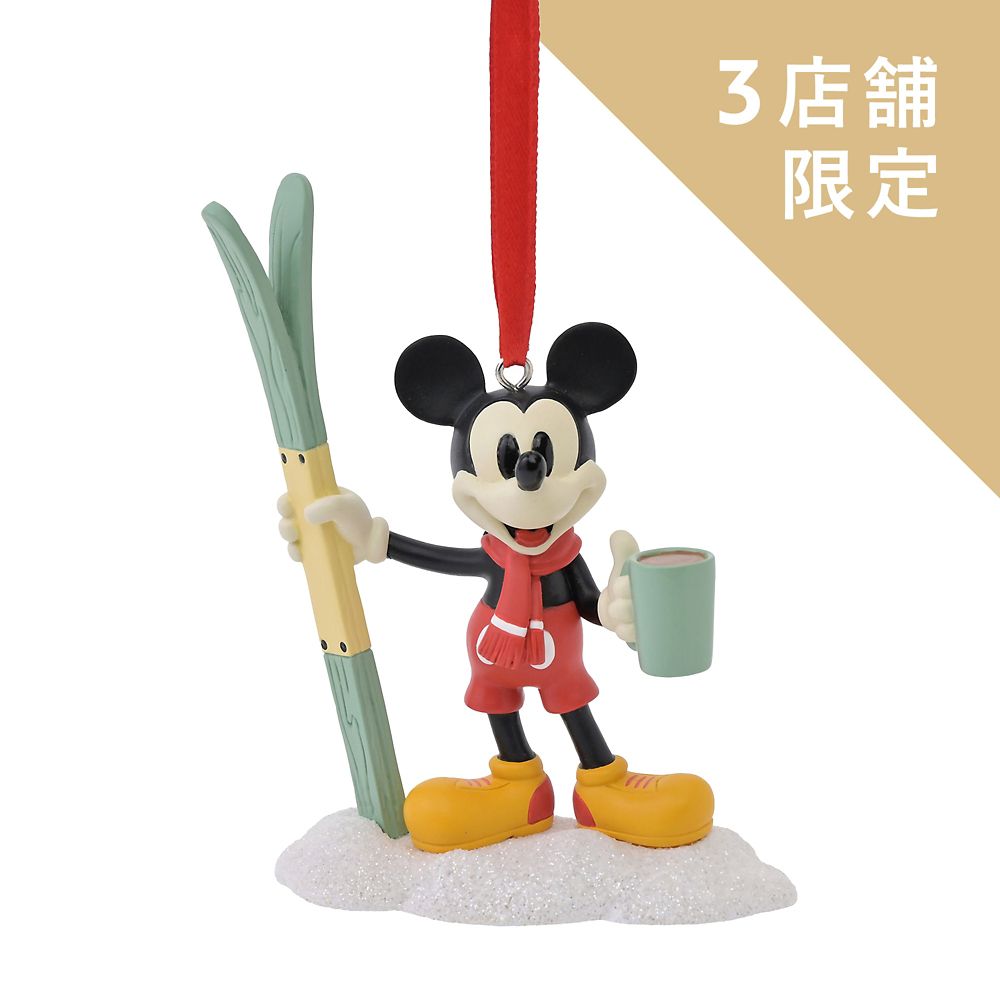 ミッキー オーナメント スキー Disney Christmas Ornament