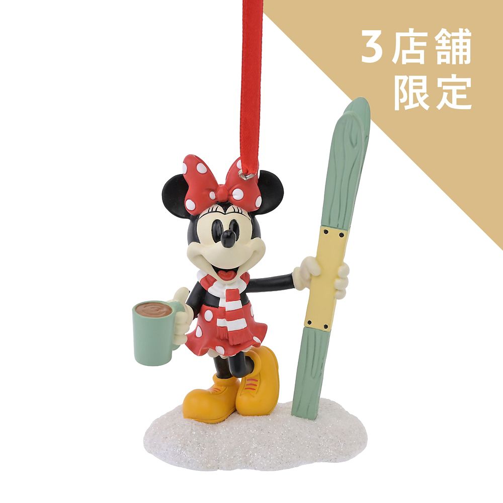 ミニー オーナメント スキー Disney Christmas Ornament