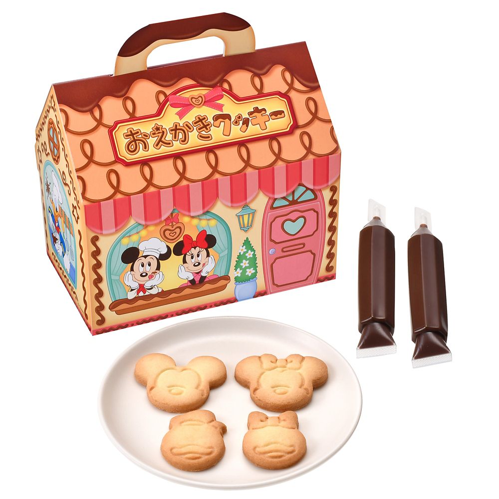 ミッキー＆フレンズ クッキー チョコペン付き おえかきクッキー Ever Green