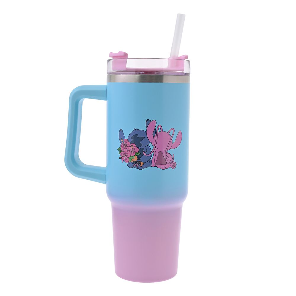 スティッチ＆エンジェル タンブラー ステンレス ストロー付き STITCH ＆ ANGEL