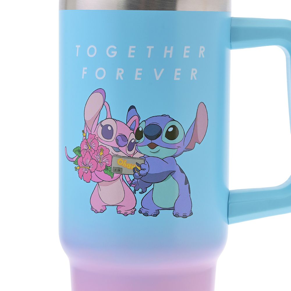 スティッチ＆エンジェル タンブラー ステンレス ストロー付き STITCH ＆ ANGEL