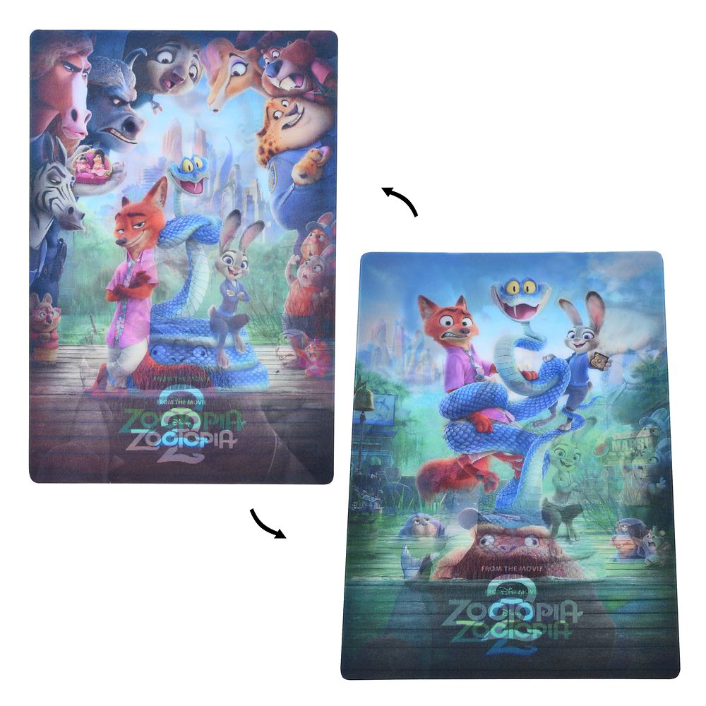 ズートピア2 ポストカード ポスター 1 Lenticular