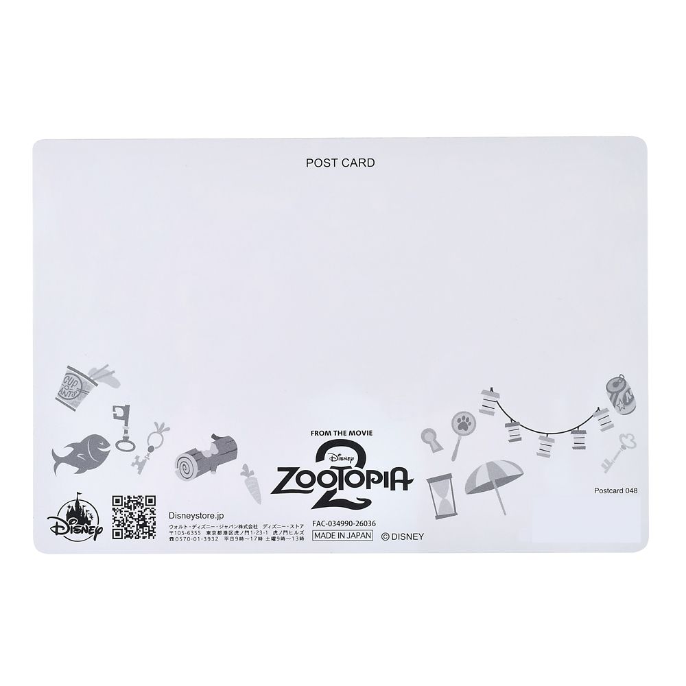 ジュディ・ホップス＆ニック・ワイルド ポストカード マーシュ・マーケット ズートピア2 Lenticular