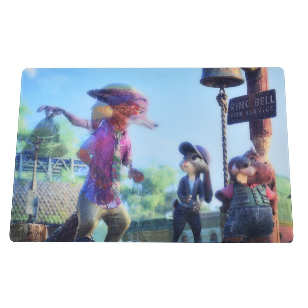 ニック・ワイルド、ジュディ・ホップス、ニブルズ・メープルスティック ポストカード いよいよ出発できる マーシュ・マーケット ズートピア2 Lenticular