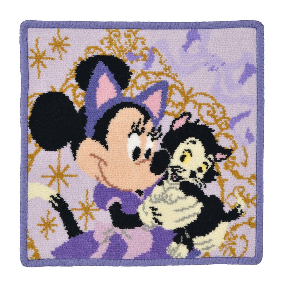 ミニー＆フィガロ ミニタオル シェニール織 CAT MINNIE AND FIGARO