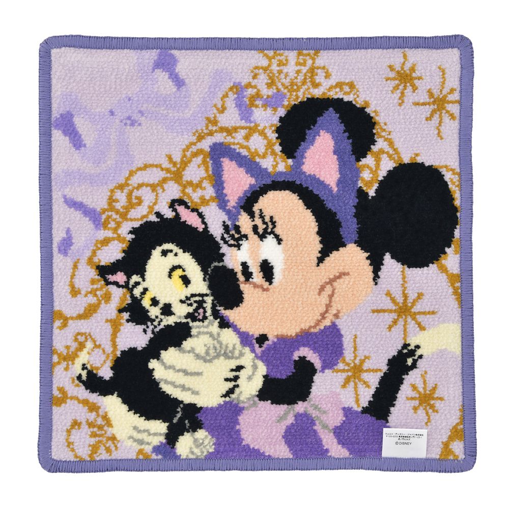 ミニー＆フィガロ ミニタオル シェニール織 CAT MINNIE AND FIGARO