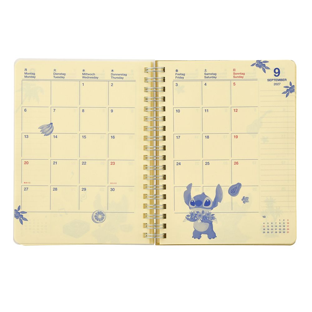 【デルフォニックス】リロ、スティッチ、スクランプ Rollbahn Diary L 手帳・スケジュール帳 CALENDAR ＆ ORGANIZER 2027