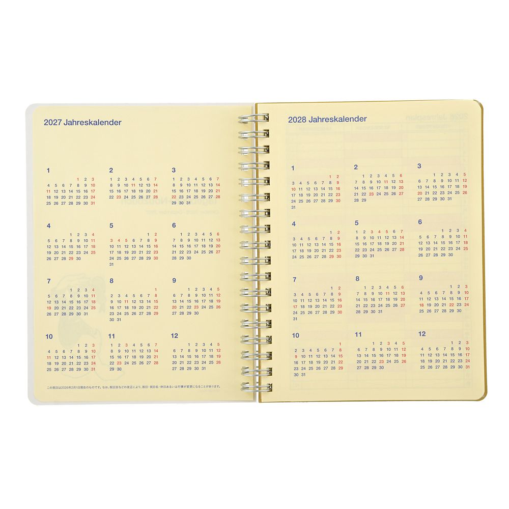 【デルフォニックス】ドナルド＆フレンズ Rollbahn Diary L 手帳・スケジュール帳 CALENDAR ＆ ORGANIZER 2027