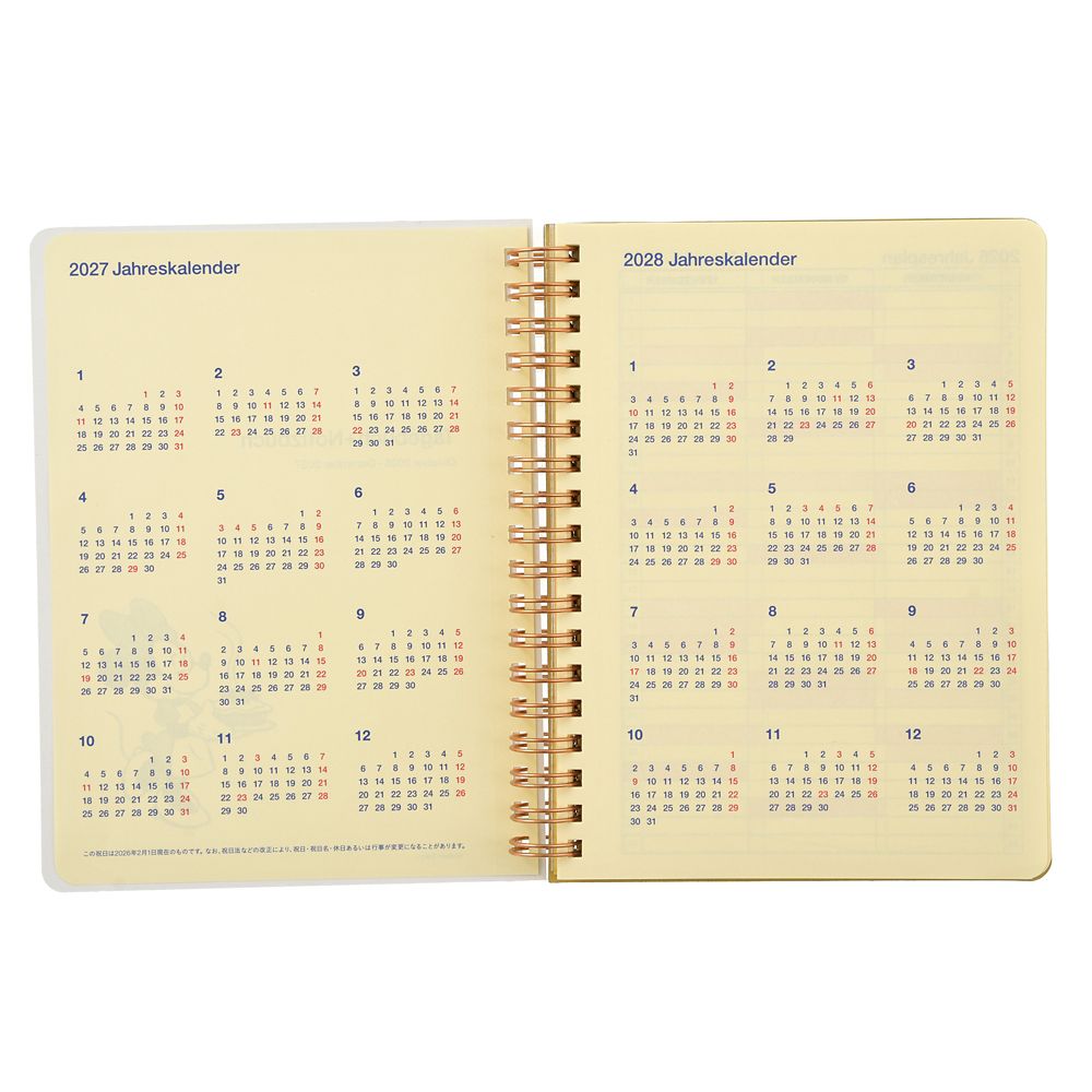 【デルフォニックス】ミニー＆フレンズ Rollbahn Diary L 手帳・スケジュール帳 CALENDAR ＆ ORGANIZER 2027