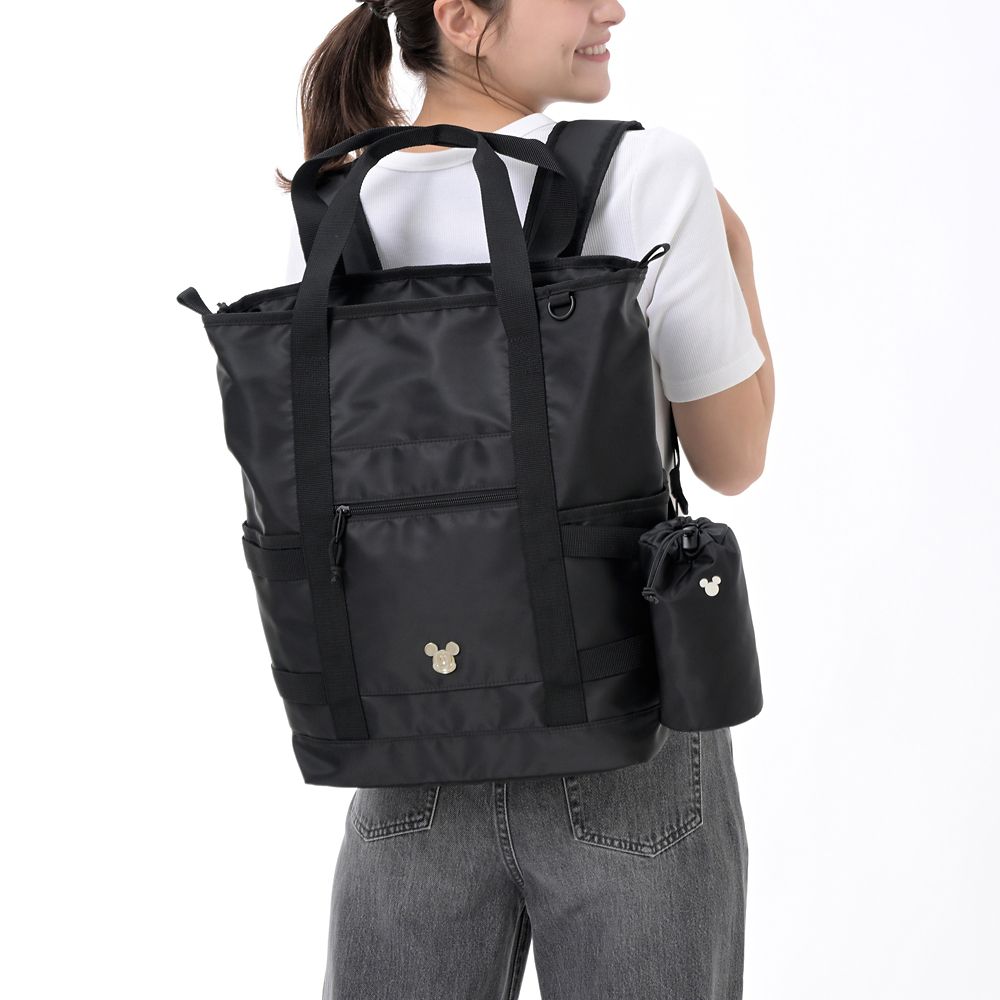 ミッキー リュックサック・バックパック 2WAY ボトルカバー付き フェイス パーツ Casual Bag