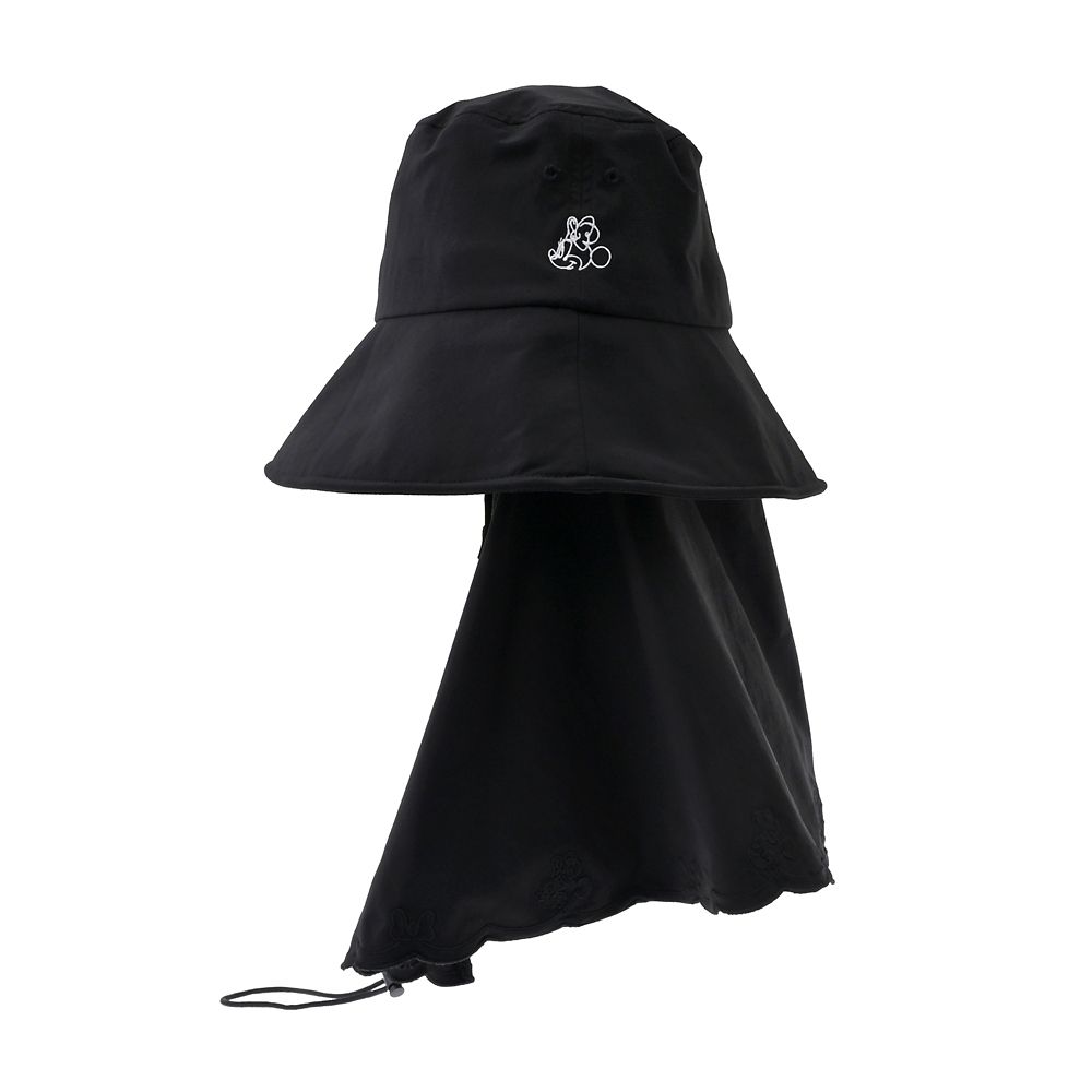 ミニー サンシェードハット ラインアート ブラック UV CARE GOODS