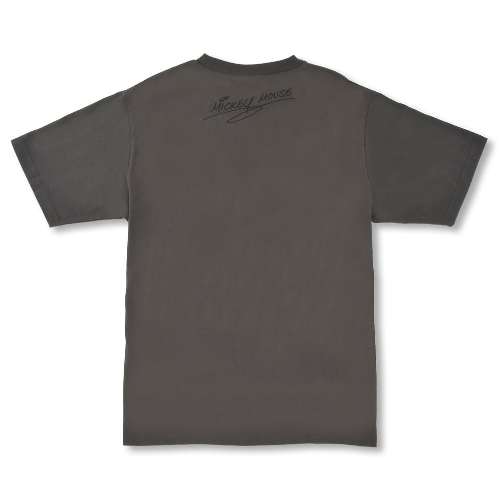 ミッキー 半袖Tシャツ サイン グレー T-Shirt Collection