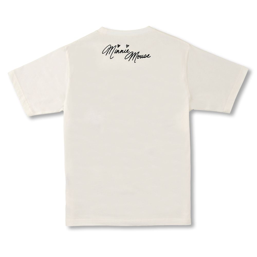 ミニー 半袖Tシャツ サイン ドットスタイル ホワイト T-Shirt Collection