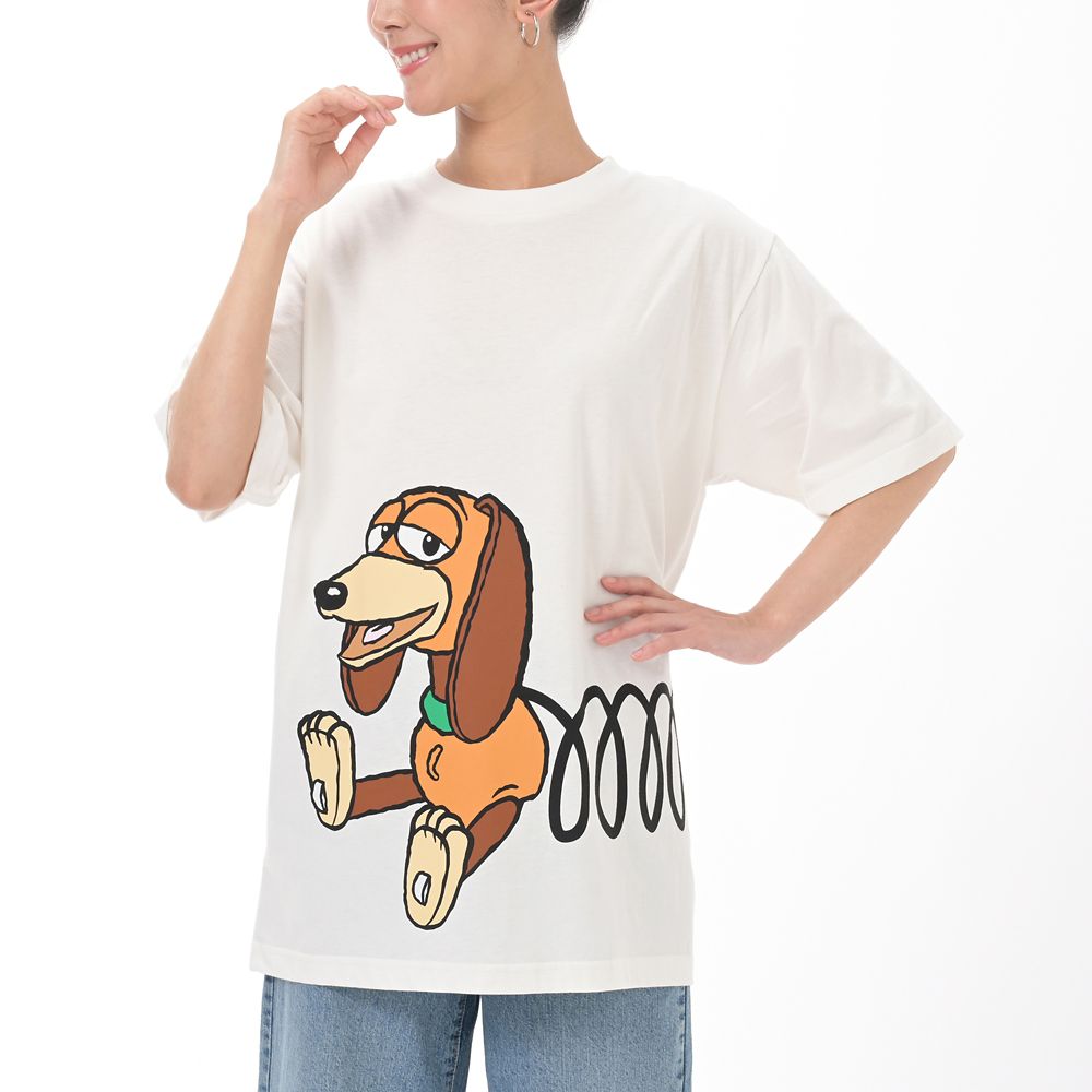 スリンキー・ドッグ 半袖Tシャツ ホワイト T-Shirt Collection