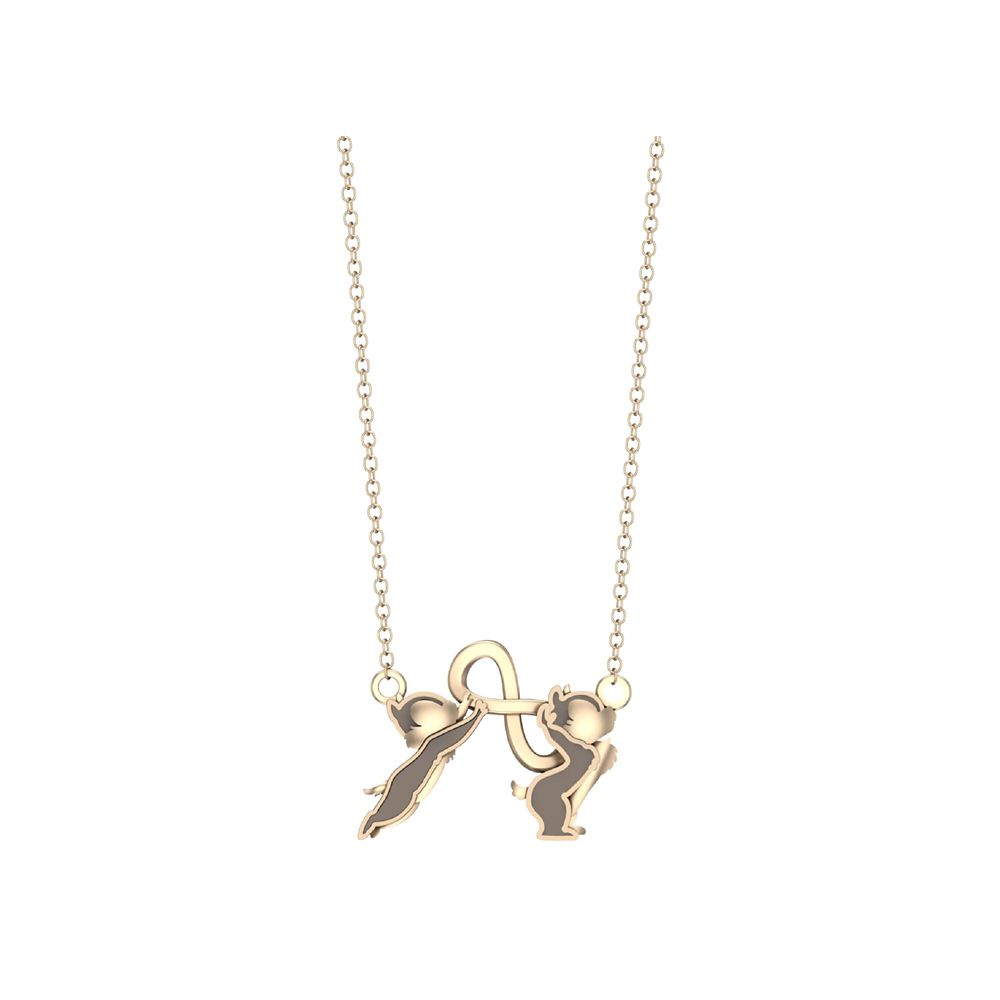 【RAVIPA】チップ＆デール ネックレス エタニティマーク  ゴールドカラー Chip &lsquo;n&rsquo; Dale