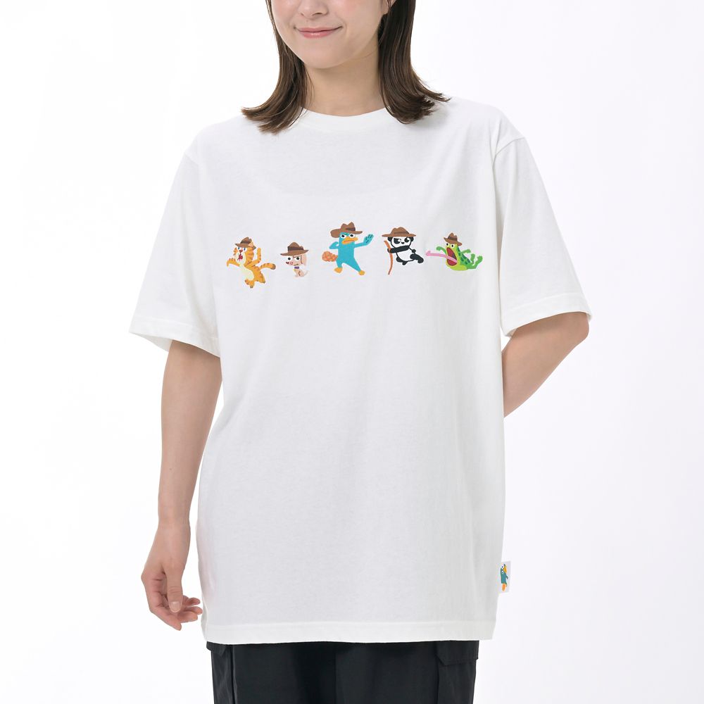 フィニアスとファーブ 半袖Tシャツ ホワイト PHINEAS ＆ FERB