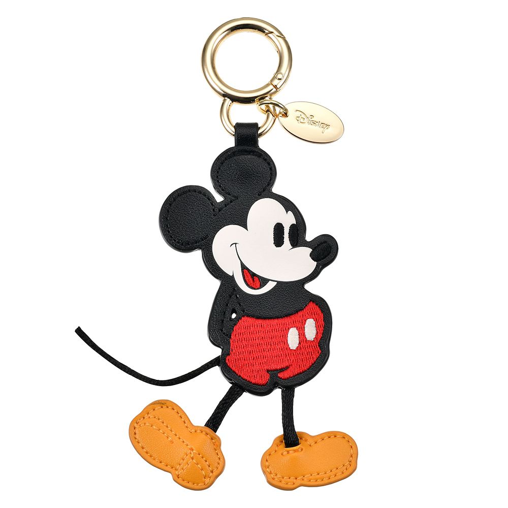 ミッキー バッグチャーム スタンディングポーズ ダイカット レザー風 FASHION CHARM