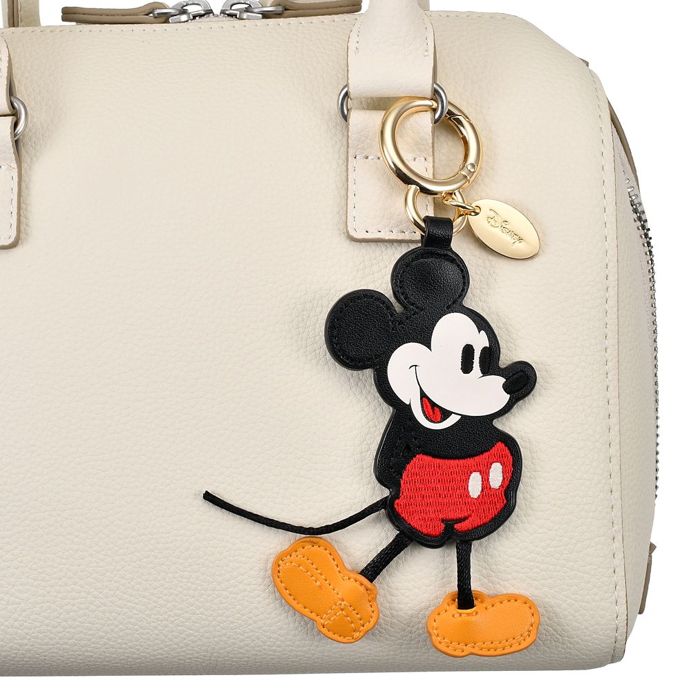 ミッキー バッグチャーム スタンディングポーズ ダイカット レザー風 FASHION CHARM