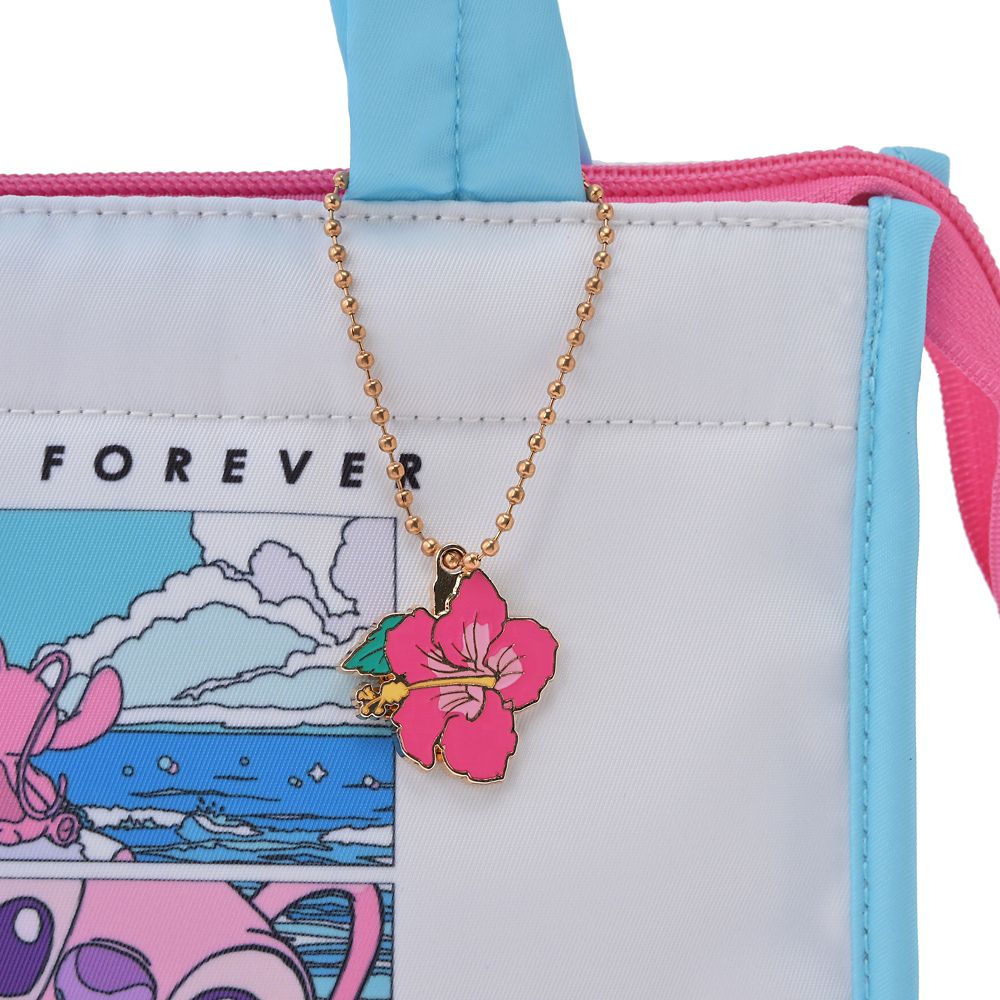 スティッチ＆エンジェル 保冷トート・保冷巾着 セット チャーム付き STITCH ＆ ANGEL