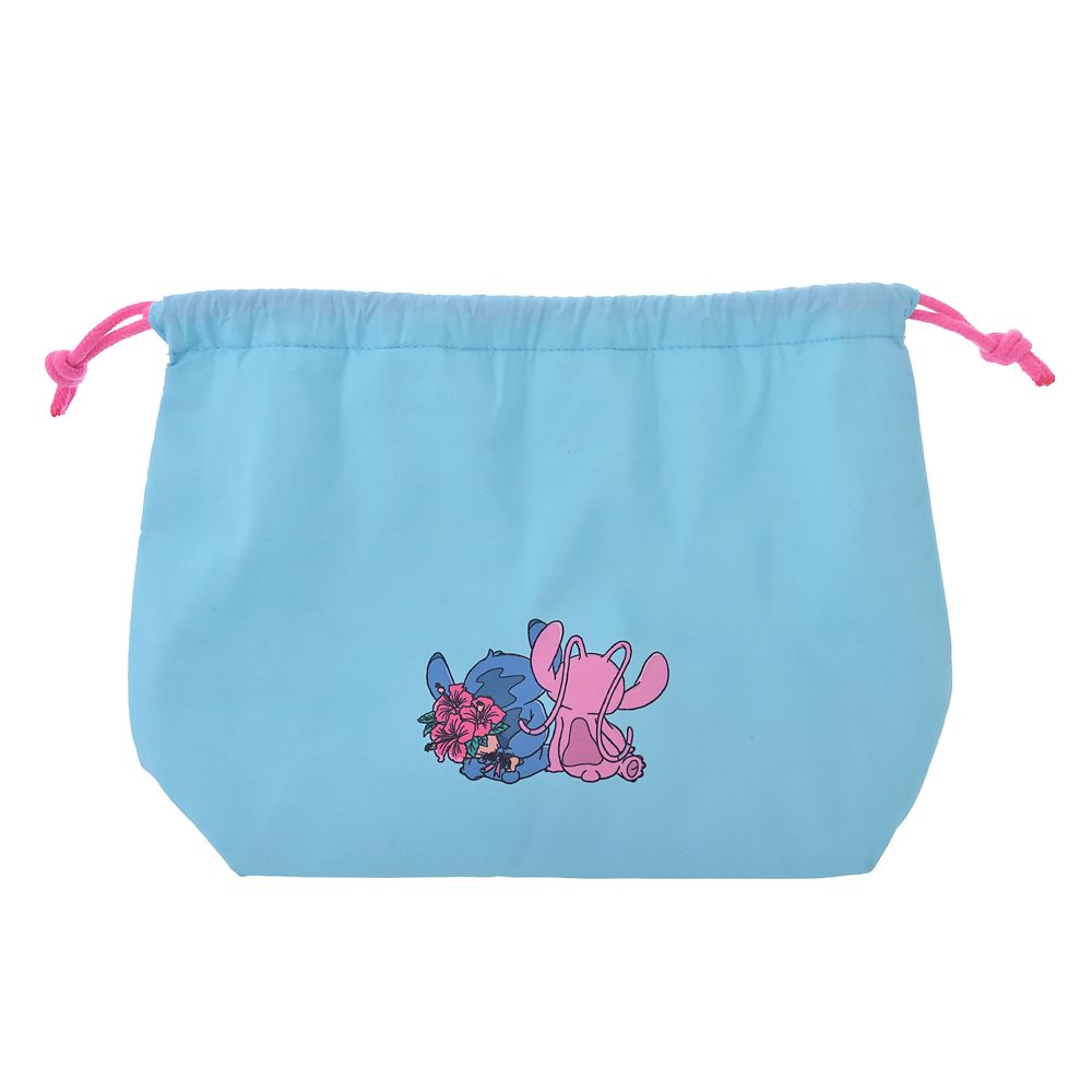 スティッチ＆エンジェル 保冷トート・保冷巾着 セット チャーム付き STITCH ＆ ANGEL
