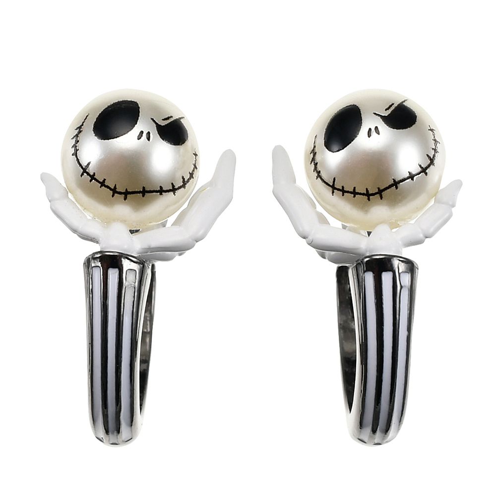ジャック・スケリントン イヤリング フープ風 TIM BURTON'S THE NIGHTMARE BEFORE CHRISTMAS