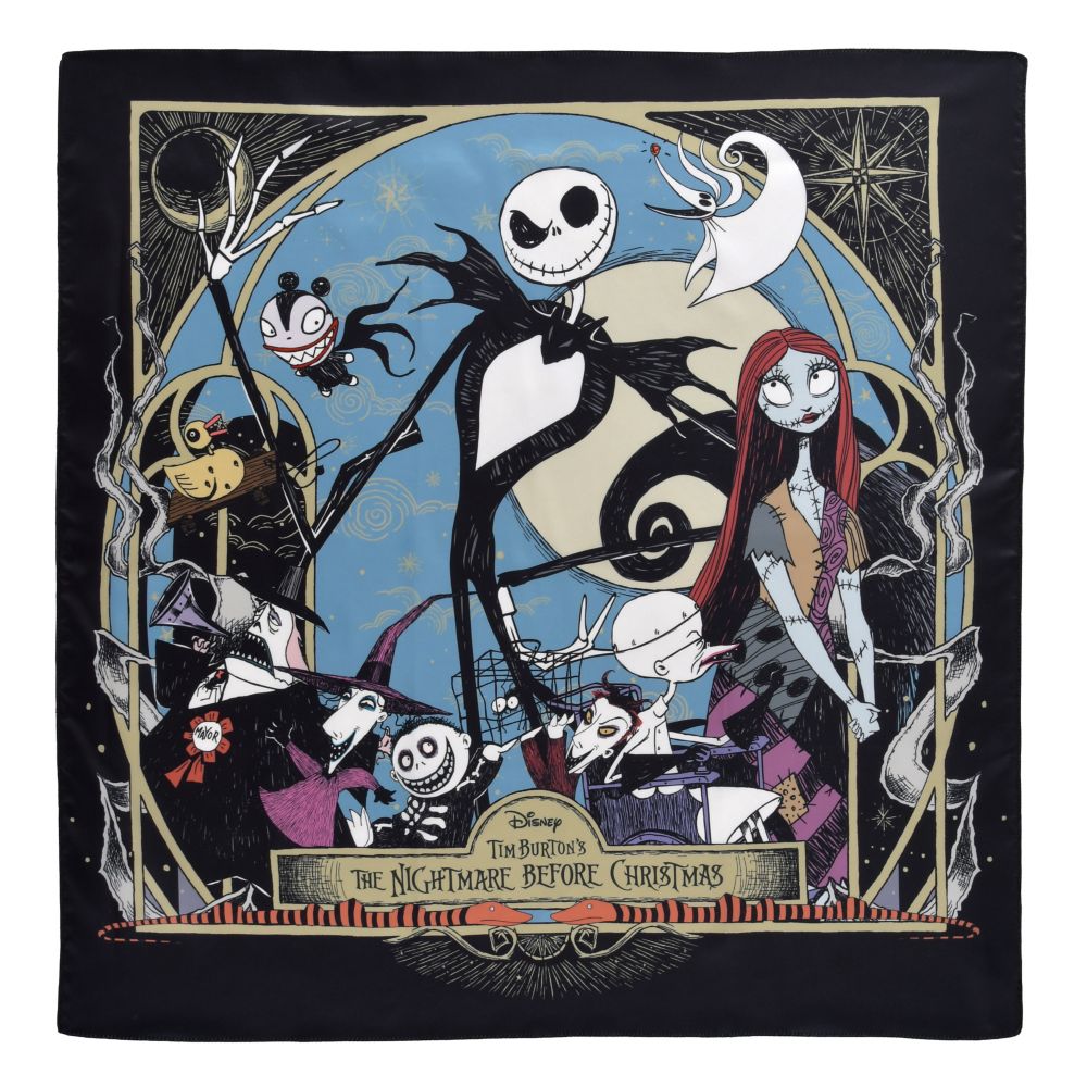 ティム・バートン ナイトメアー・ビフォア・クリスマス スカーフ TIM BURTON'S THE NIGHTMARE BEFORE CHRISTMAS